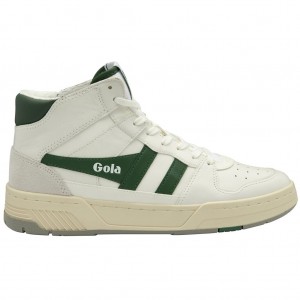 Gola Classics Allcourt High Sneakers Blancas Verde España | BPX-847156