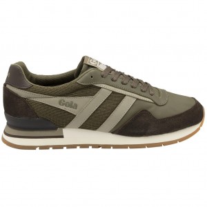 Gola Classics Atlanta Sneakers Kaki Marrones Oscuro España | VES-049173