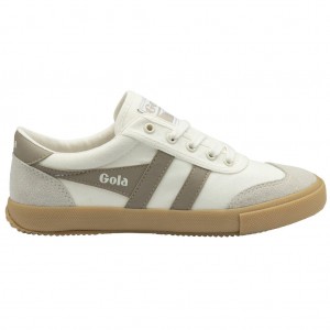 Gola Classics Badminton Plimsoll Sneakers Blancas Gris España | PHZ-396078