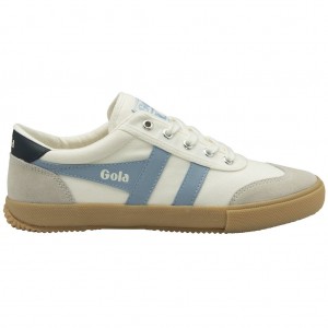Gola Classics Badminton Plimsoll Sneakers Blancas Azul Marino España | QAD-264039