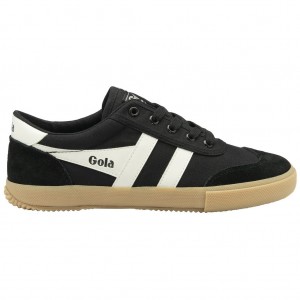 Gola Classics Badminton Plimsoll Sneakers Negras Blancas España | EUW-180256