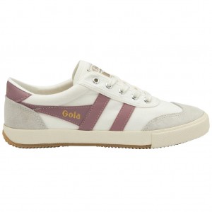 Gola Classics Badminton Plimsoll Sneakers Blancas Rosas España | MLI-137028