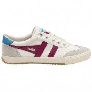 Gola Classics Badminton Sneakers Blancas Fucsia España | VZX-789234
