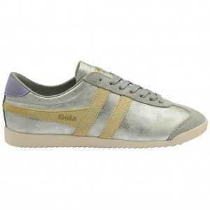 Gola Classics Bullet Blaze Sneakers Plateadas Limón Lavanda España | SWG-382507