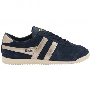 Gola Classics Bullet Flame Sneakers Azul Marino Rosas Doradas España | BQO-247031