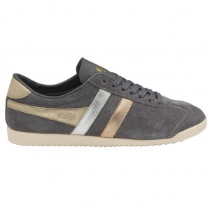 Gola Classics Bullet Mirror Trident Sneakers Plateadas Doradas España | QZR-460583