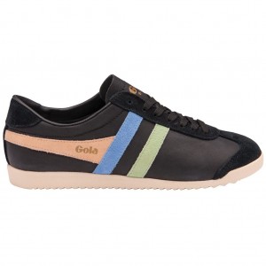 Gola Classics Bullet Trident Sneakers Negras Verde Azules España | XRY-654017
