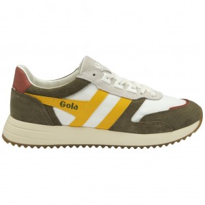 Gola Classics Chicago Sneakers Blancas Kaki España | SDA-702951