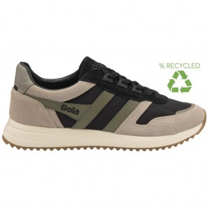 Gola Classics Chicago Sneakers Negras Gris Kaki España | AVR-869457