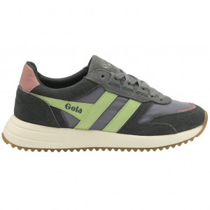 Gola Classics Chicago Sneakers Verde Coral Rosas España | ICQ-695417
