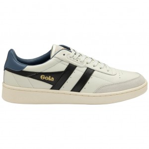 Gola Classics Contact Leather Sneakers Blancas Negras España | WLY-850176