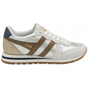 Gola Classics Daytona Blaze Sneakers Blancas Cobra Azul Marino España | NGZ-167940