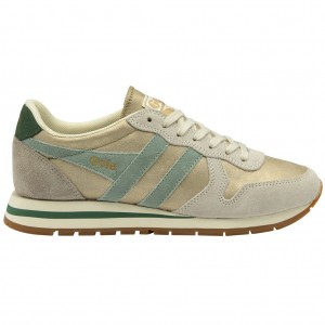 Gola Classics Daytona Blaze Sneakers Doradas Verde España | INC-352107