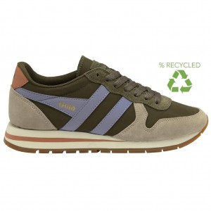 Gola Classics Daytona Chute Sneakers Kaki Lavanda España | HXR-490825