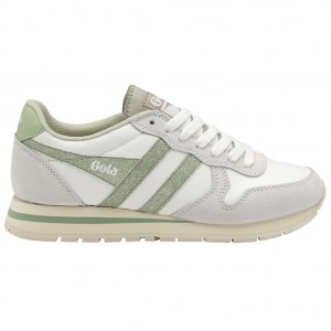 Gola Classics Daytona Glitter Sneakers Blancas Verde Claro España | IJH-537096