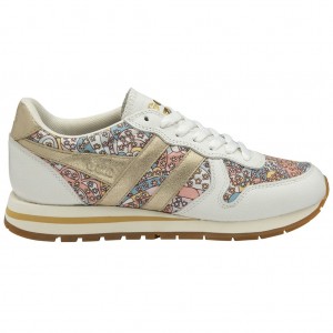 Gola Classics Daytona LBTY CP Sneakers Blancas Doradas España | ITC-065174