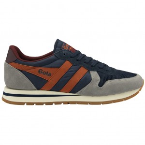 Gola Classics Daytona Sneakers Azul Marino Naranjas España | JDK-960381