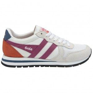 Gola Classics Daytona Sneakers Blancas Fucsia Azules España | XSL-423867