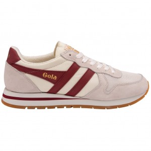 Gola Classics Daytona Sneakers Blancas Rojas Oscuro España | DUF-945063