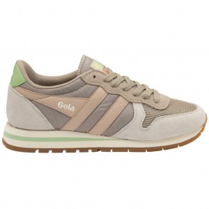 Gola Classics Daytona Sneakers Gris Blancas Rosas España | WLB-739120