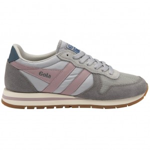 Gola Classics Daytona Sneakers Gris Claro Rosas España | VGU-645721