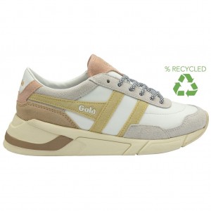 Gola Classics Eclipse Pure Sneakers Blancas Limón Rosas España | DJQ-174620