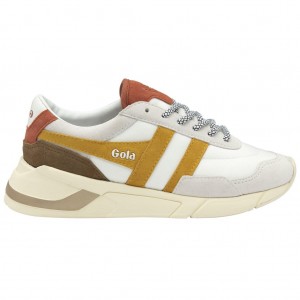 Gola Classics Eclipse Pure Sneakers Blancas Naranjas España | ELD-736102