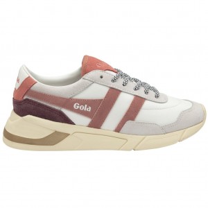 Gola Classics Eclipse Pure Sneakers Blancas Rosas Coral Rosas España | ADJ-149820