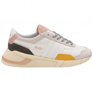Gola Classics Eclipse Trident Snake Sneakers Blancas Rosas España | BVG-593826