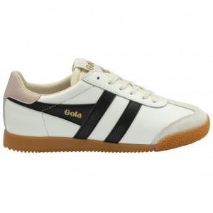 Gola Classics Elan Leather Sneakers Blancas Negras Rosas España | EZP-570461