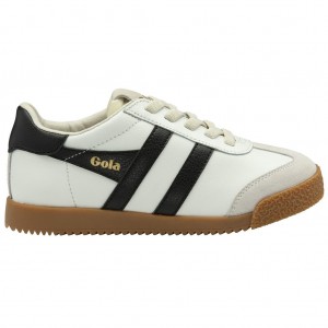 Gola Classics Elan Leather Sneakers Blancas Negras España | UNB-534601