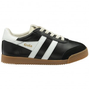 Gola Classics Elan Leather Sneakers Negras Blancas España | NJL-480593