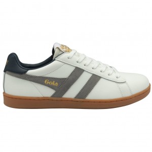 Gola Classics Equipe II Leather Sneakers Blancas Azul Marino España | HMV-639205