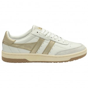 Gola Classics Falcon Mirror Sneakers Blancas Doradas España | VUS-901486