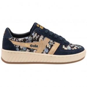 Gola Classics Grandslam LBTY BR Sneakers Azul Marino Doradas España | EWX-360528