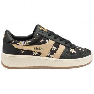 Gola Classics Grandslam LBTY SN Sneakers Negras Doradas España | MWC-148926