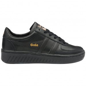 Gola Classics Grandslam Leather Sneakers Negras España | ZSR-051247