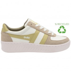 Gola Classics Grandslam Pure Sneakers Blancas Gris Limón España | KVA-385097