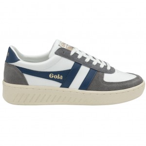 Gola Classics Grandslam Quadrant Sneakers Blancas Azules España | YPS-356429