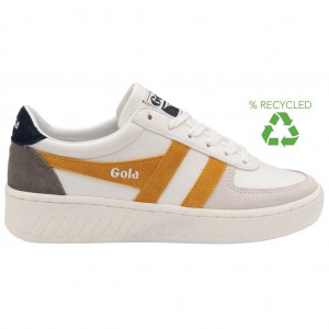 Gola Classics Grandslam Trident Sneakers Blancas Azul Marino España | YMX-910273