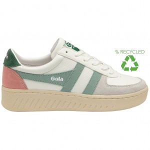 Gola Classics Grandslam Trident Sneakers Blancas Verde España | BNZ-832159