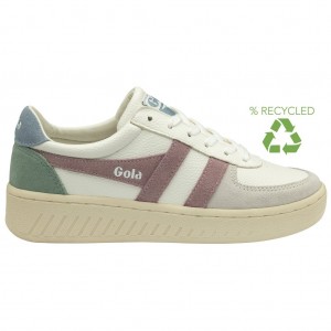 Gola Classics Grandslam Trident Sneakers Blancas Rosas España | CWY-046251