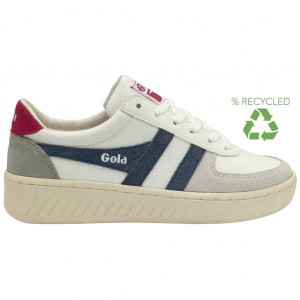 Gola Classics Grandslam Trident Sneakers Blancas Fucsia España | LPM-823410