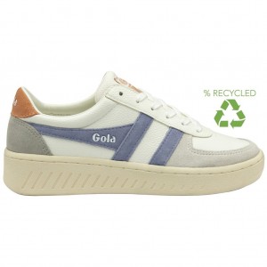 Gola Classics Grandslam Trident Sneakers Blancas Lavanda España | ZEC-406832