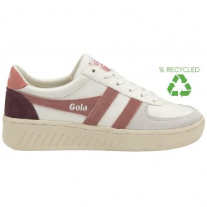 Gola Classics Grandslam Trident Sneakers Blancas Rosas Coral Rosas España | JIZ-752106