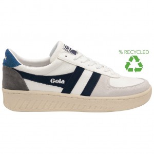 Gola Classics Grandslam Trident Sneakers Blancas Azul Marino Azules España | WLC-197526