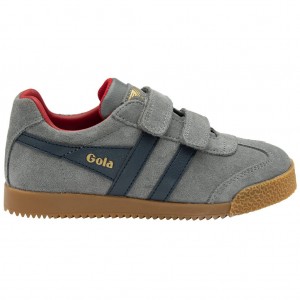 Gola Classics Harrier Strap Sneakers Azul Marino Rojas Oscuro España | UGM-916582