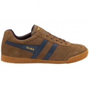 Gola Classics Harrier Suede Sneakers Azul Marino Burdeos España | GZT-645208