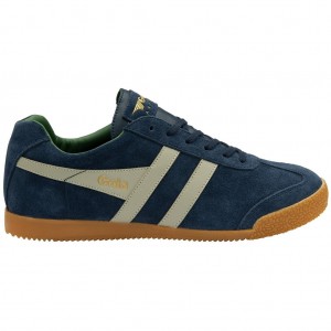 Gola Classics Harrier Suede Sneakers Azul Marino Gris España | DVQ-476829