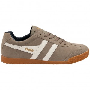 Gola Classics Harrier Suede Sneakers Blancas Azul Marino España | XQI-802451
